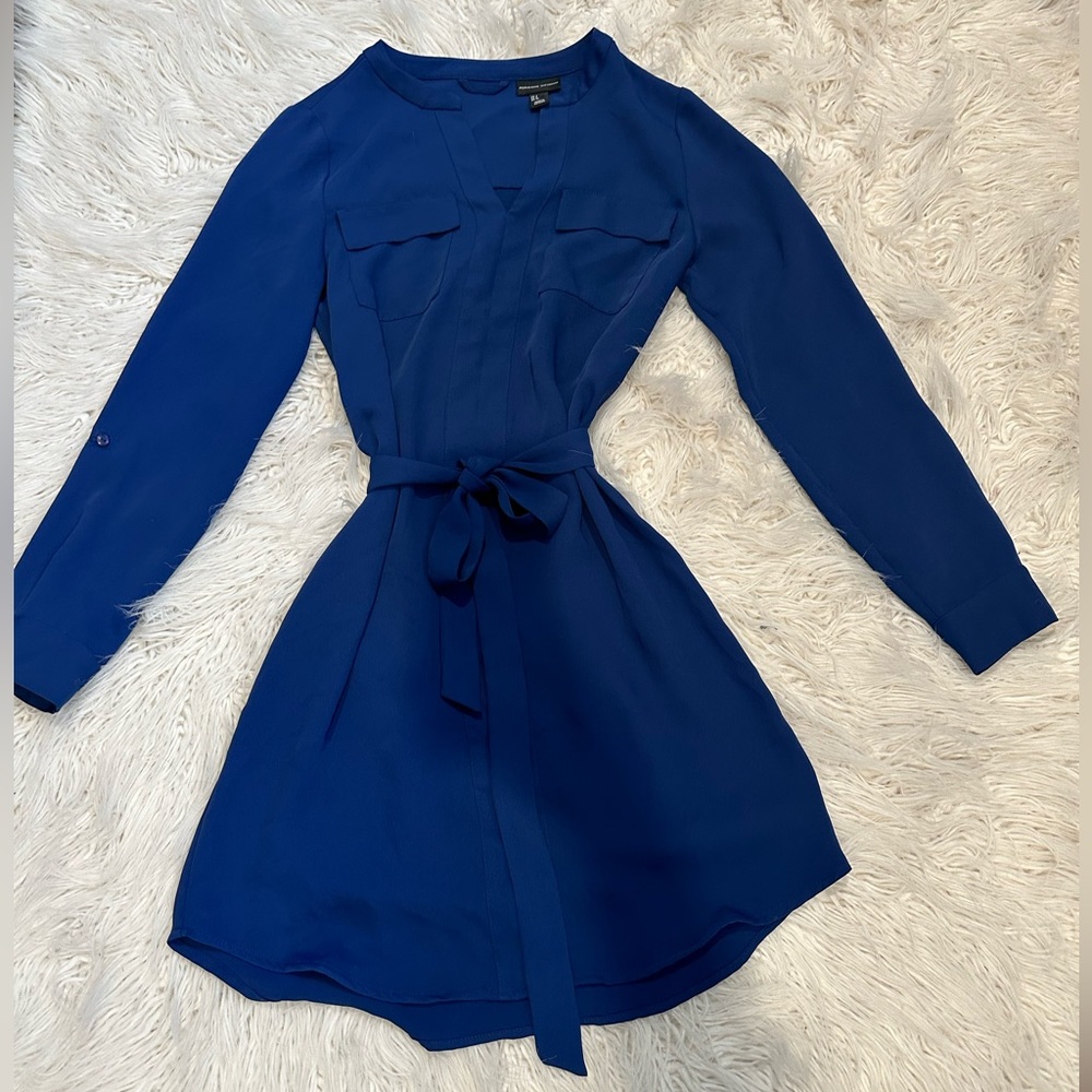 Blue Adrienne Vittadini Dress ( Size 4 )